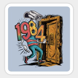 1984 calling! Sticker